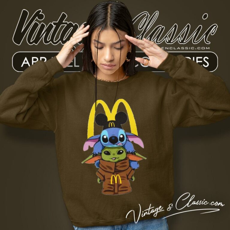 Mcdonalds Stitch And Grogu Sweatshirt Mcdonalds Stitch And Grogu Sweatshirt