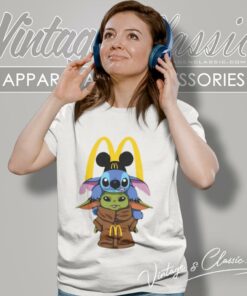 Mcdonalds Stitch And Grogu Shirt 6 Mcdonalds Stitch And Grogu Women T Shirt