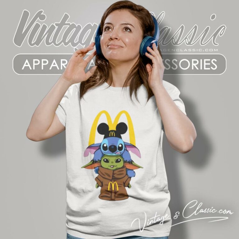 Mcdonalds Stitch And Grogu Women T Shirt Mcdonalds Stitch And Grogu Women T Shirt