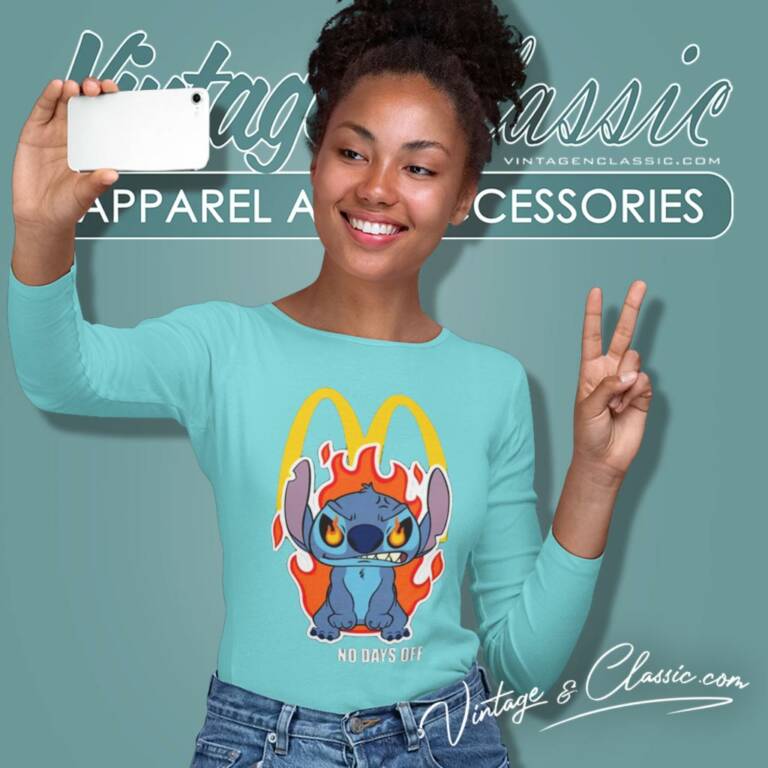 Mcdonalds Stitch No Days Off Long Sleeve Tee Mcdonalds Stitch No Days Off Long Sleeve Tee