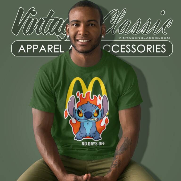 Mcdonalds Stitch No Days Off T Shirt Mcdonalds Stitch No Days Off T Shirt