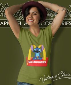 Mcdonalds Stitch V Neck TShirt