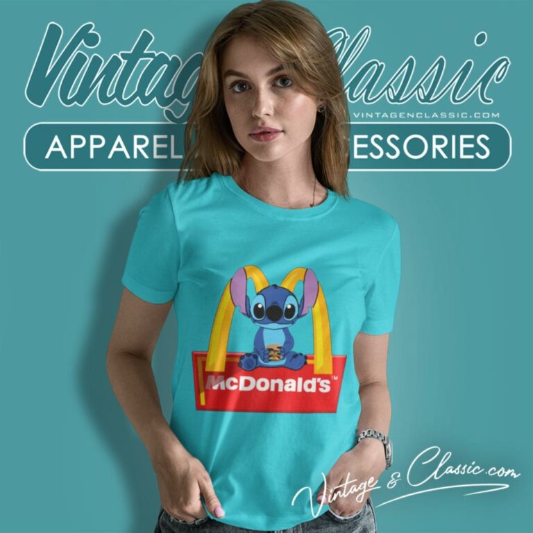 Mcdonalds Stitch Women T Shirt Mcdonalds Stitch Women T Shirt