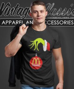 Mcdonalds The Grinch Holding Ornament T Shirt