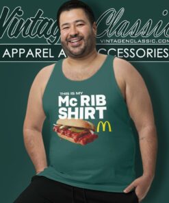 Mcdonalds This Is My Mcrib Tank Top Racerback