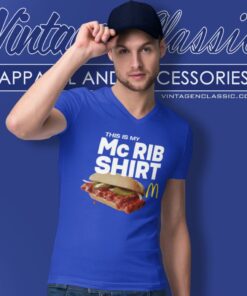 Mcdonalds This Is My Mcrib V Neck TShirt