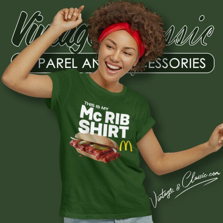 Mcdonalds This Is My Mcrib Women T Shirt Mcdonalds This Is My Mcrib Women T Shirt