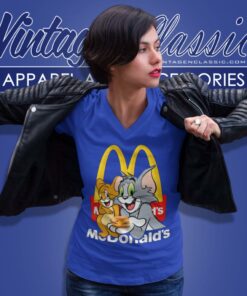 Mcdonalds Tom And Jerry V Neck TShirt