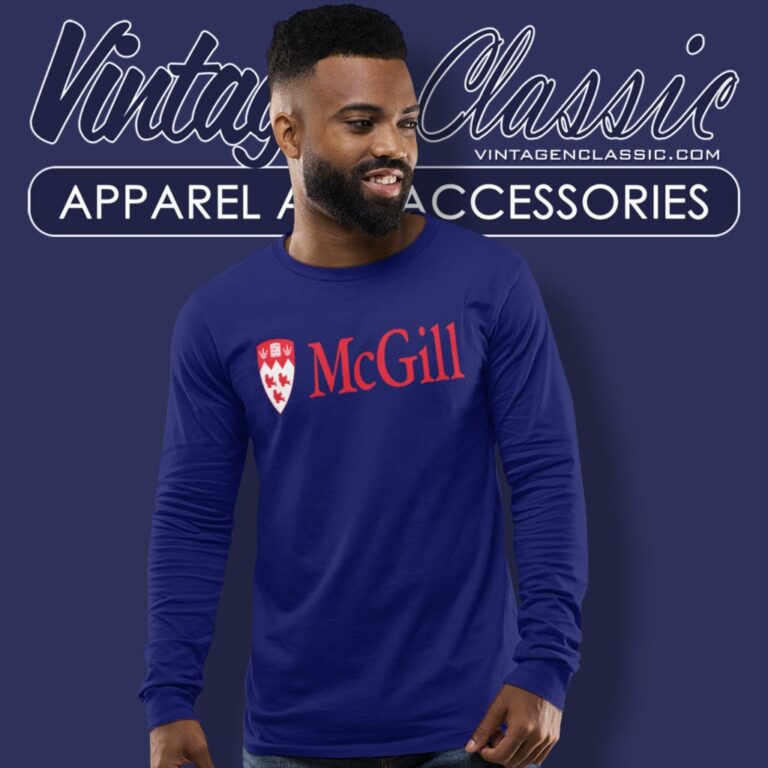 Mcgill University Logo Long Sleeve Tee Mcgill University Logo Long Sleeve Tee