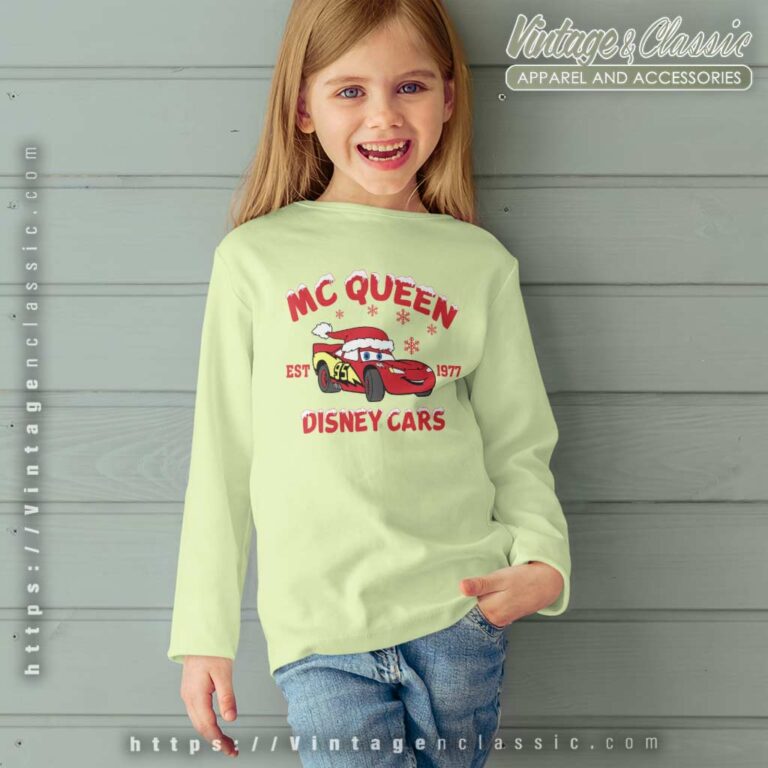 Mcqueen Santa Disney Cars Christmas kids Longsleeve Mcqueen Santa Disney Cars Christmas kids Longsleeve