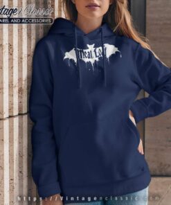 Meat Loaf Bloody Bat Logo Hoodie
