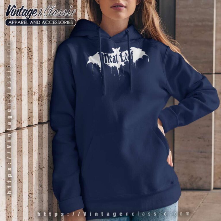 Meat Loaf Bloody Bat Logo Hoodie Meat Loaf Bloody Bat Logo Hoodie
