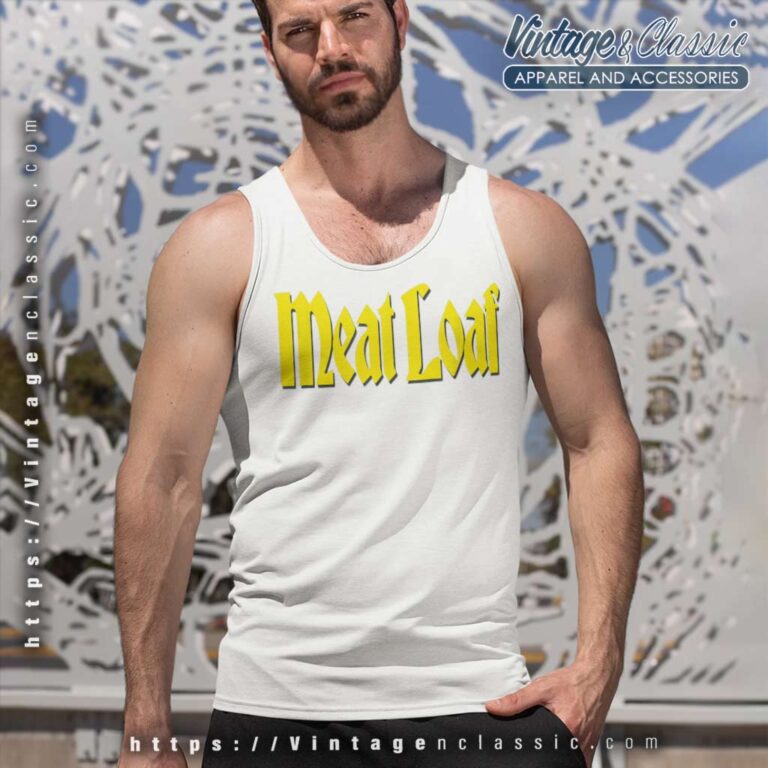 Meat Loaf Classic Logo Tank Top Racerback Meat Loaf Classic Logo Tank Top Racerback