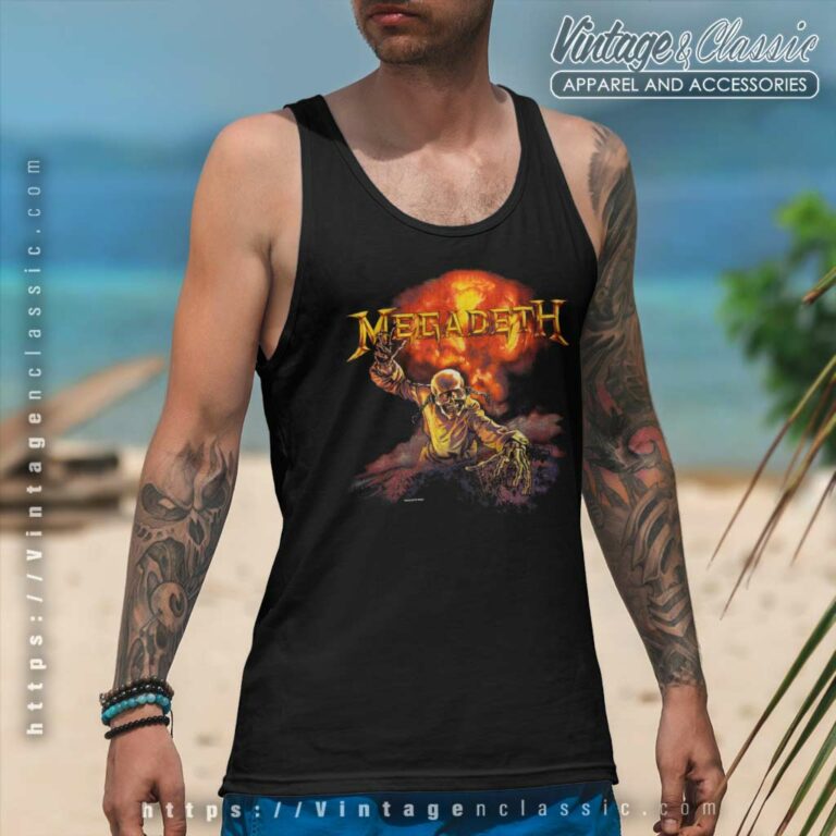 Megadeth 1987 Concert Tank Top Racerback Megadeth 1987 Concert Tank Top Racerback