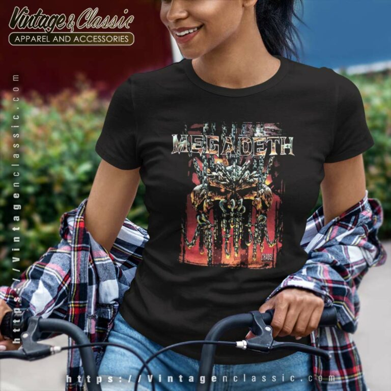 Megadeth Chaos Comics Women TShirt Megadeth Chaos Comics Women TShirt