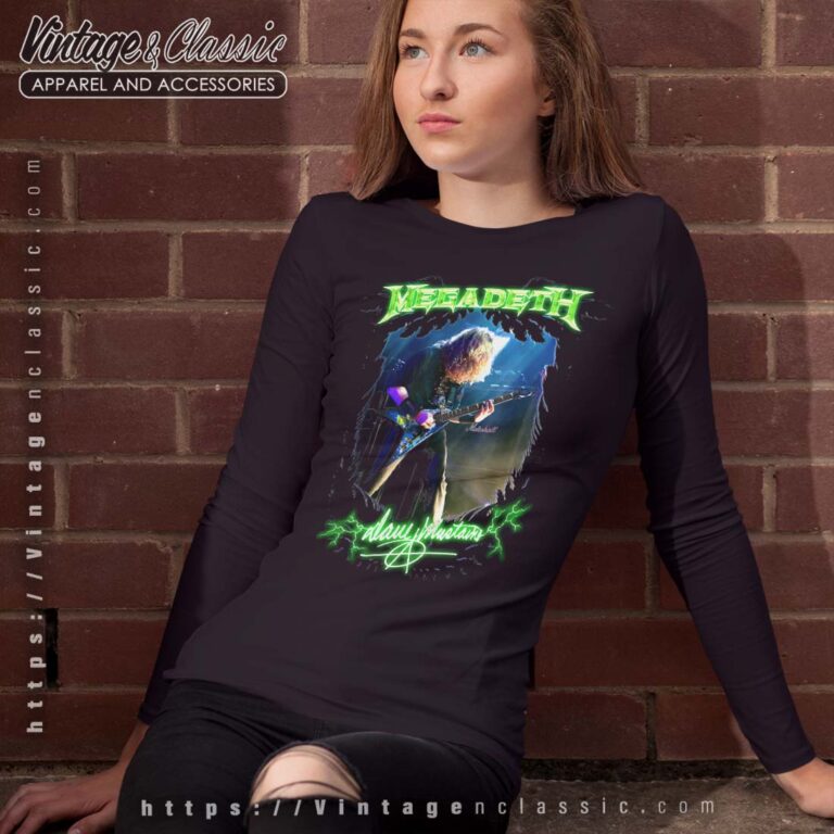 Megadeth Dave Guitar Long Sleeves Megadeth Dave Guitar Long Sleeves
