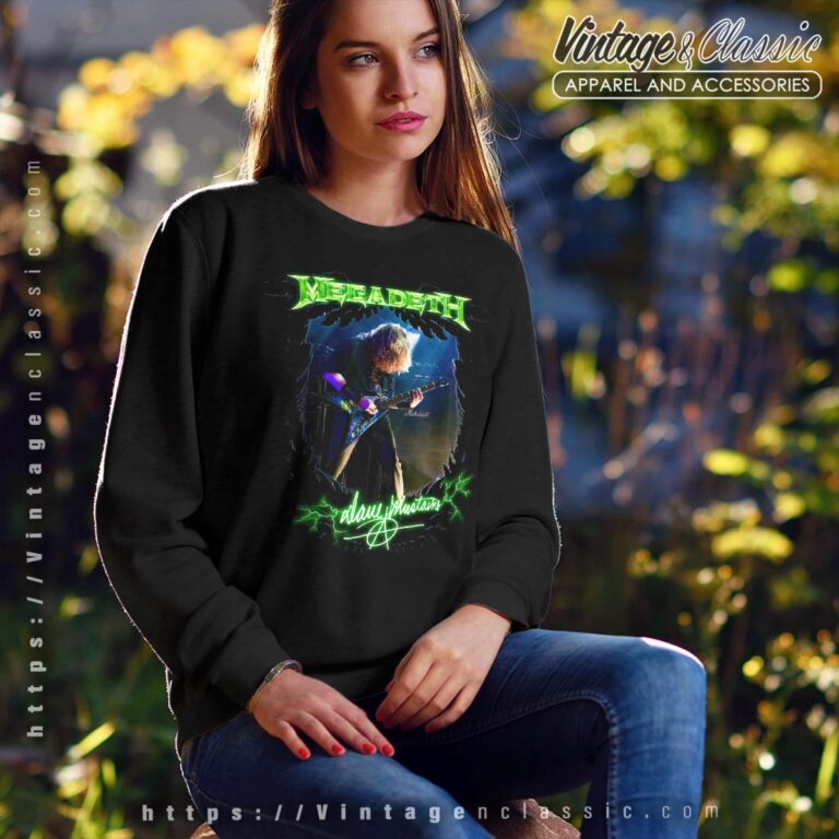 Megadeth Dave Guitar Sweatshirt Megadeth Dave Guitar Sweatshirt