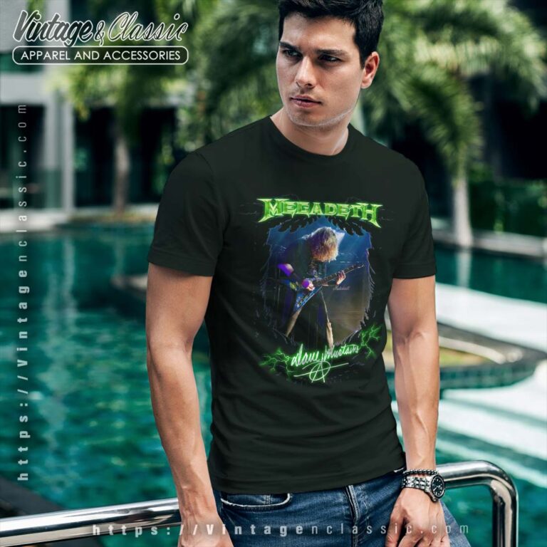 Megadeth Dave Guitar T shirt Megadeth Dave Guitar T shirt