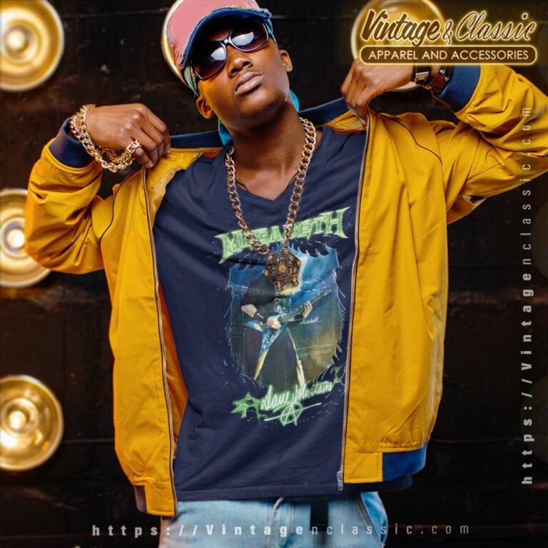 Megadeth Dave Mustaine V Neck TShirt Megadeth Dave Mustaine V Neck TShirt