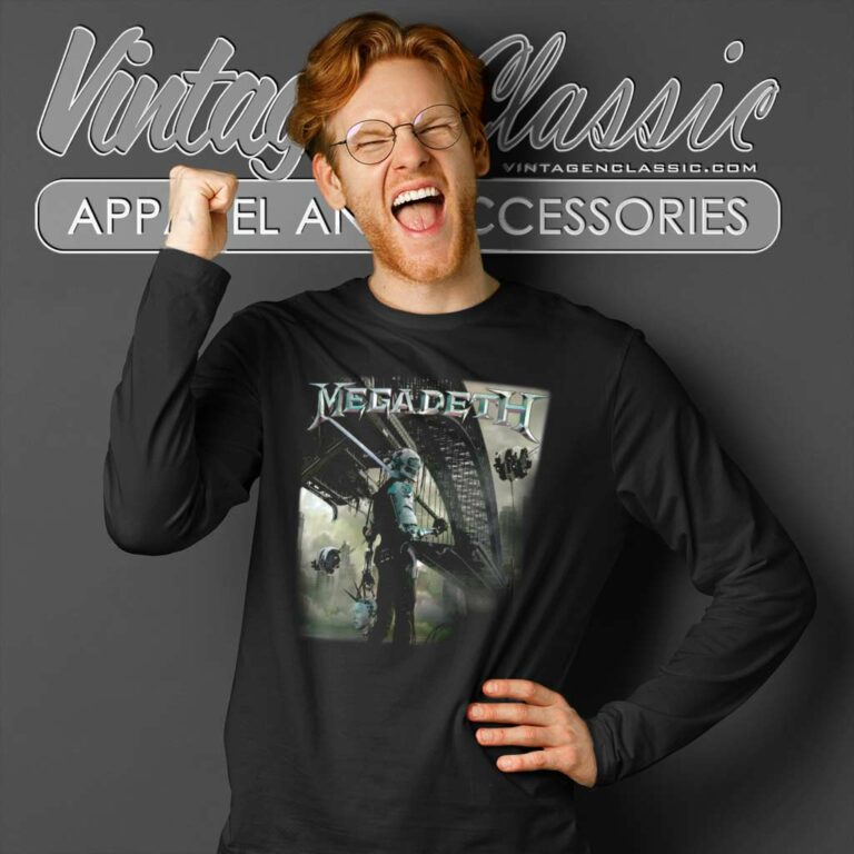 Megadeth Dystopia Album Long Sleeve Tee Megadeth Dystopia Album Long Sleeve Tee