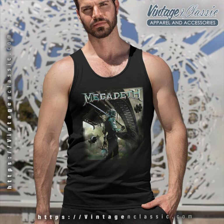 Megadeth Dystopia Album Tank Top Racerback Megadeth Dystopia Album Tank Top Racerback