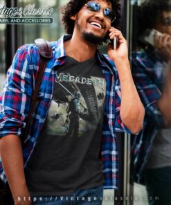 Megadeth Dystopia Album V Neck TShirt