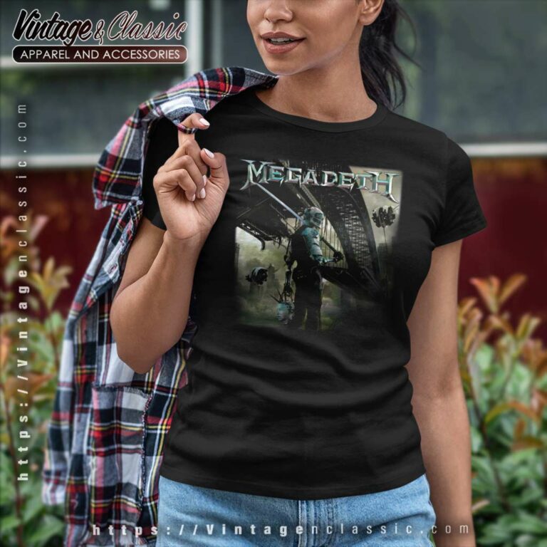 Megadeth Dystopia Album Women TShirt Megadeth Dystopia Album Women TShirt