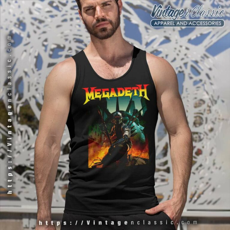 Megadeth Fatal Bot Tank Top Racerback Megadeth Fatal Bot Tank Top Racerback