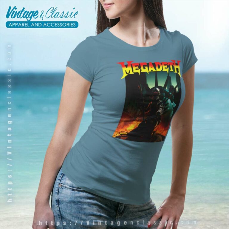 Megadeth Fatal Bot Women TShirt Megadeth Fatal Bot Women TShirt