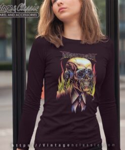 Megadeth Flaming Vic Long Sleeves