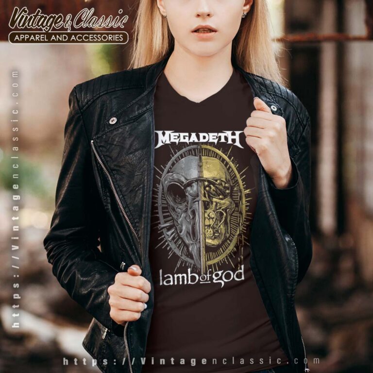 Megadeth Lamb of God Metal Tour of the Year Green Bay V neck Megadeth Lamb of God Metal Tour of the Year Green Bay V neck