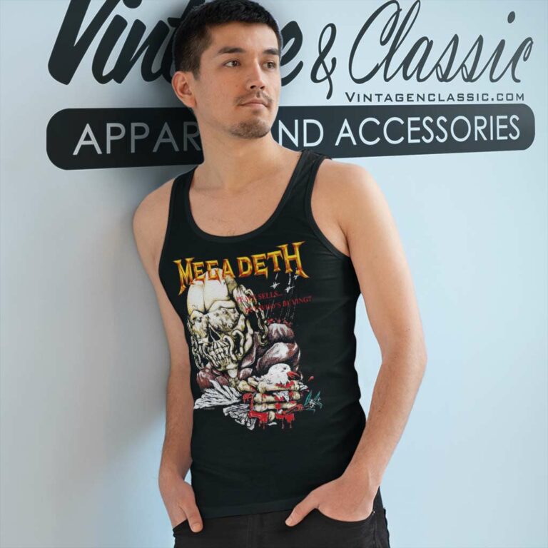 Megadeth Peace Sells Tank Top Racerback Megadeth Peace Sells Tank Top Racerback