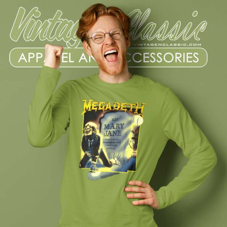 Megadeth Rip Mary Jane Long Sleeve Tee Megadeth Rip Mary Jane Long Sleeve Tee