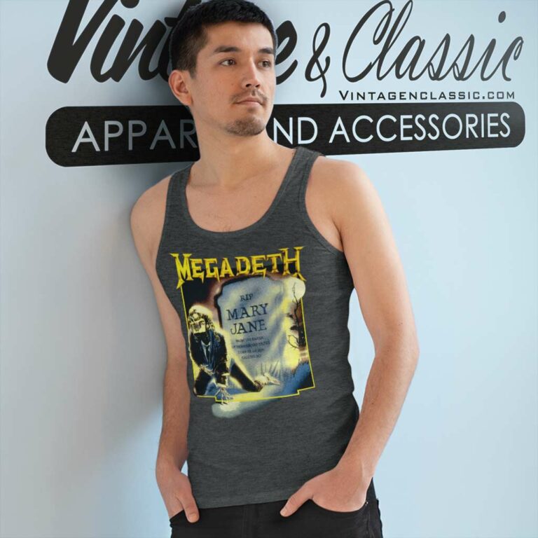 Megadeth Rip Mary Jane Tank Top Racerback Megadeth Rip Mary Jane Tank Top Racerback