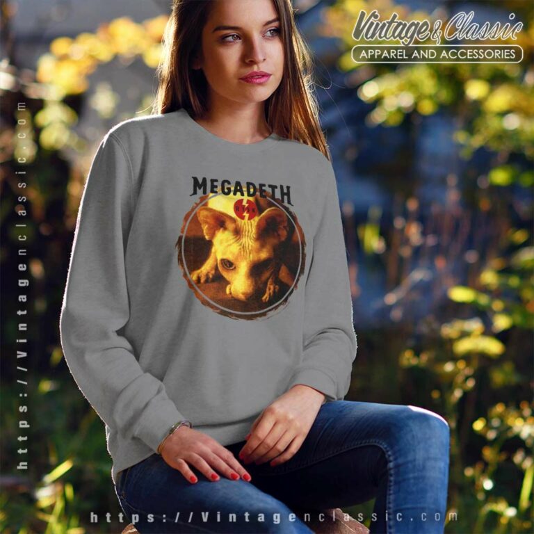 Megadeth Risk Cat Sweatshirt Megadeth Risk Cat Sweatshirt