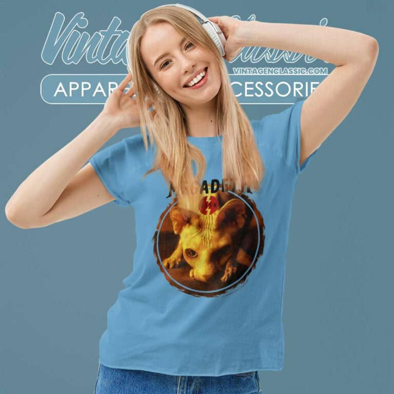 Megadeth Risk Cat Women TShirt Megadeth Risk Cat Women TShirt