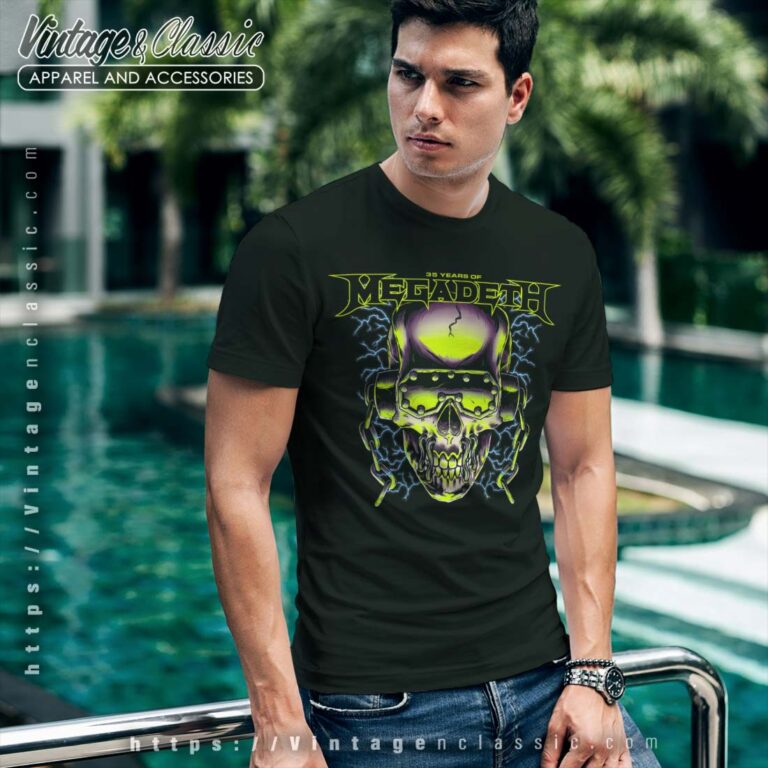 Megadeth Shirt 35 Years Of Vic T shirt Megadeth Shirt 35 Years Of Vic T shirt