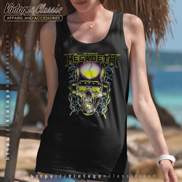 Megadeth Shirt 35 Years Of Vic Tanktop Megadeth Shirt 35 Years Of Vic Tanktop