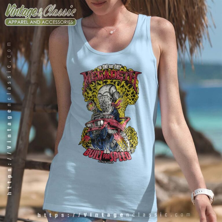 Megadeth Shirt Built For Speed Tanktop Megadeth Shirt Built For Speed Tanktop