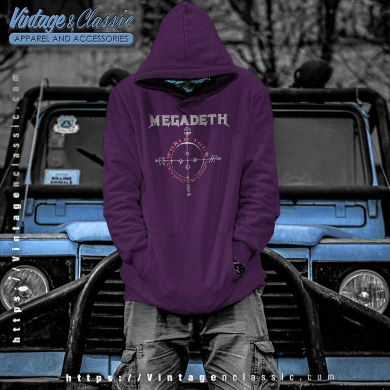 Megadeth Shirt Cryptic Writings Tour 1998 Hoodie Megadeth Shirt Cryptic Writings Tour 1998 Hoodie