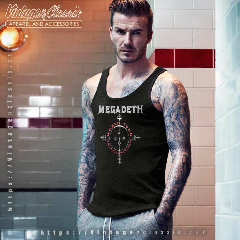 Megadeth Shirt Cryptic Writings Tour 1998 Tank Top Racerback Megadeth Shirt Cryptic Writings Tour 1998 Tank Top Racerback