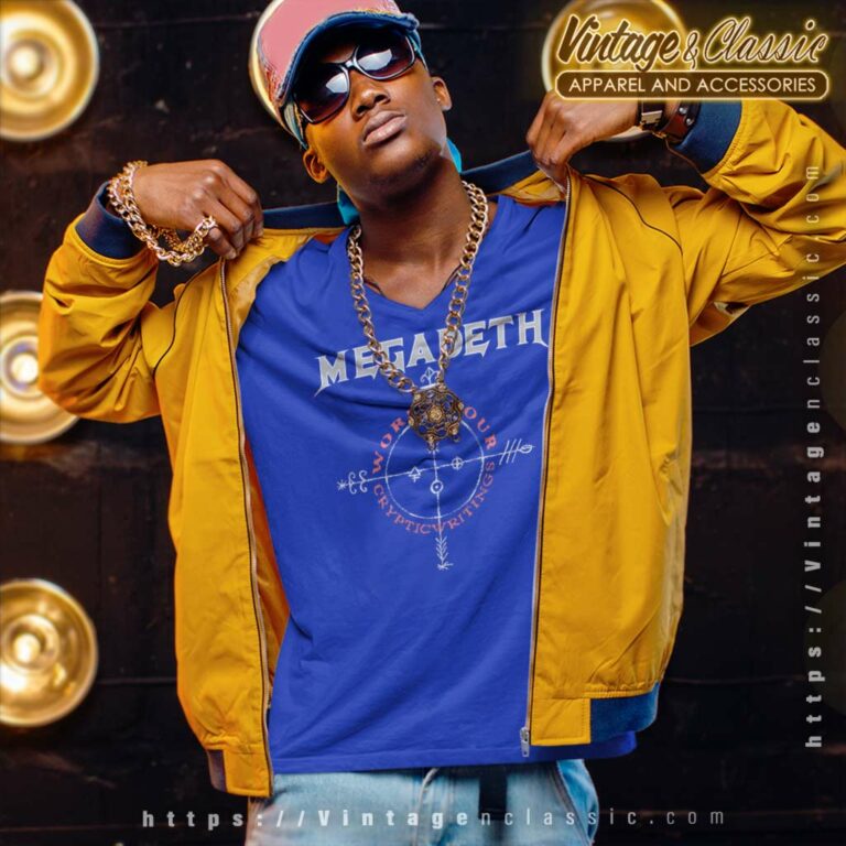 Megadeth Shirt Cryptic Writings Tour 1998 V Neck TShirt Megadeth Shirt Cryptic Writings Tour 1998 V Neck TShirt