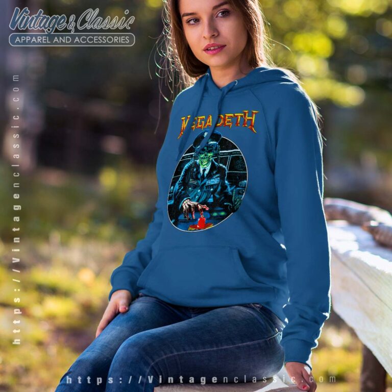 Megadeth Shirt General Vic Button Hoodie Megadeth Shirt General Vic Button Hoodie