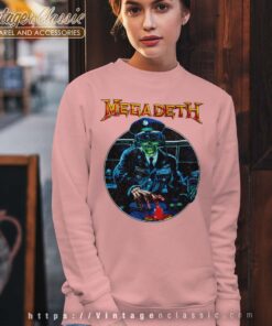 Megadeth Shirt General Vic Button Sweatshirt