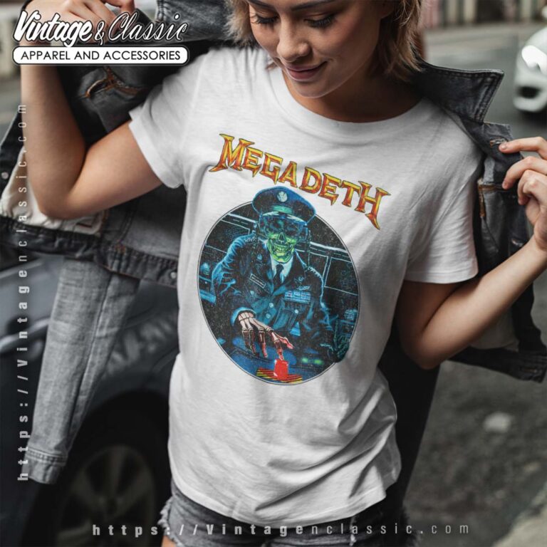 Megadeth Shirt General Vic Button Women T shirt Megadeth Shirt General Vic Button Women T shirt