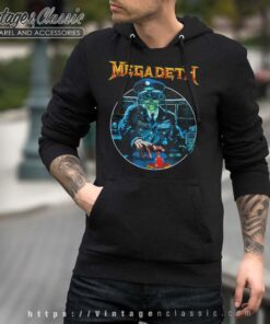 Megadeth Shirt General Vic Button men Hoodie
