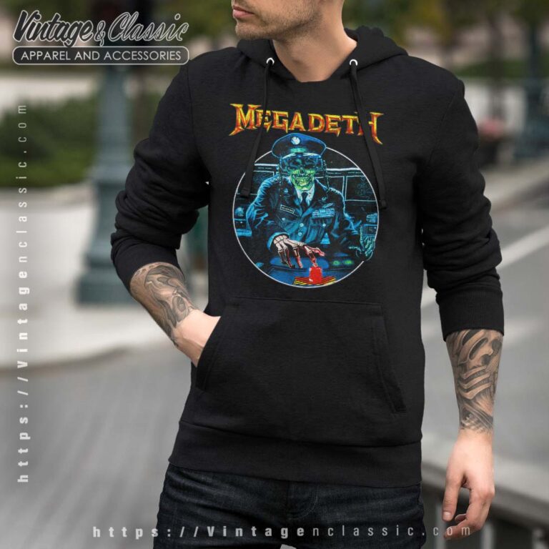 Megadeth Shirt General Vic Button men Hoodie Megadeth Shirt General Vic Button men Hoodie