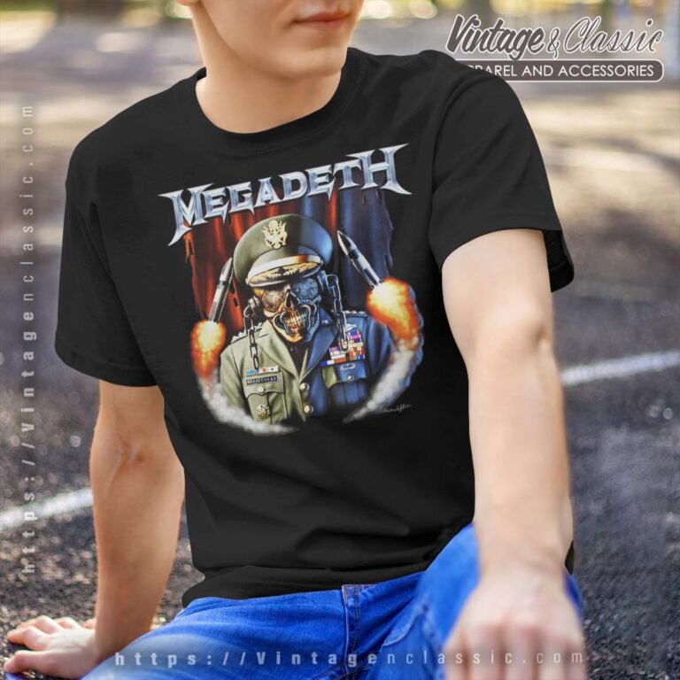 Megadeth Shirt General Vic Missiles T shirt Megadeth Shirt General Vic Missiles T shirt