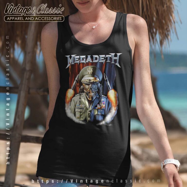Megadeth Shirt General Vic Missiles Tank top Megadeth Shirt General Vic Missiles Tank top