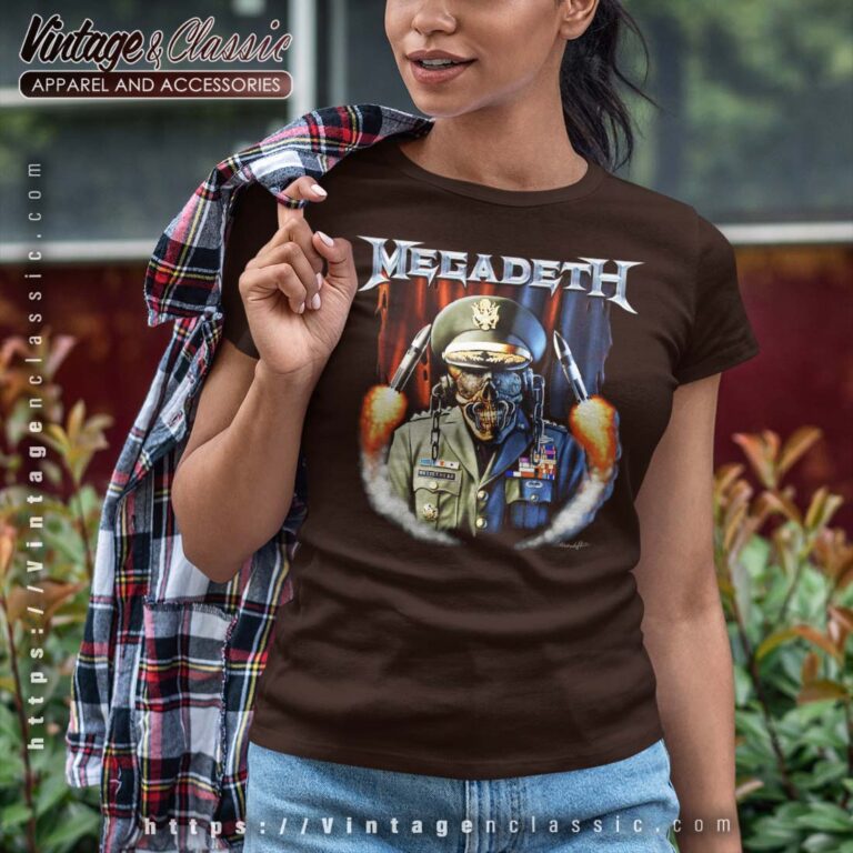 Megadeth Shirt General Vic Missiles Women T shirt Megadeth Shirt General Vic Missiles Women T shirt